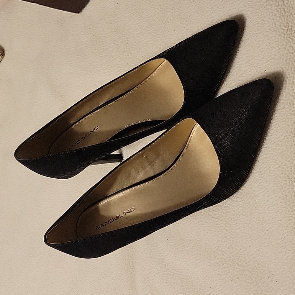Bandolino Black Shimmer Heels Sz 10